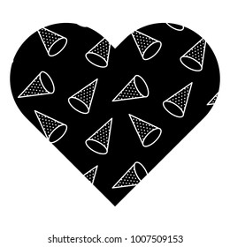 label shape heart different geometric figures