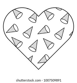 label shape heart different geometric figures
