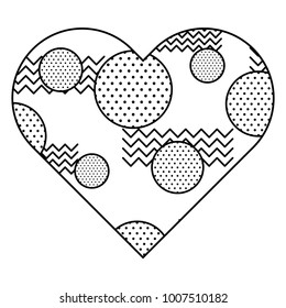 label shape heart different geometric figures