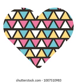 label shape heart different geometric figures