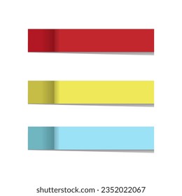 Colección de diseño de elementos del libro de signos de etiqueta para encabezado de título