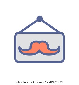 label sign icon vector illustration filled outline style. father's day icon set.