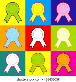 Label sign ribbons