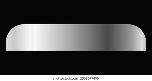 Label Silver Ribbon sign tag banner illustration vector