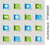 Label - Social media icons