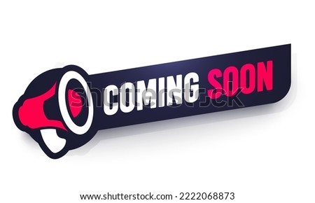 Label With Speaker Icon And Text Coming Soon