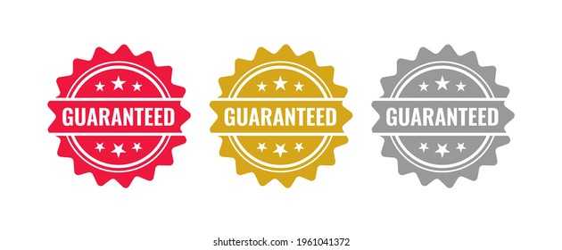 label sticker guaranteed assurance pack