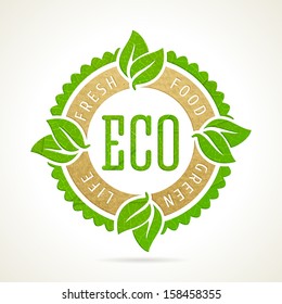 label sticker leaf green leaves eco bio green stamp label of healthy vital natural fresh farm aliment with leaf and paper textures label sticker leaf green leaves farmer classical timber elements frui
