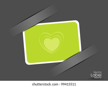 Las etiquetas, etiquetas o etiquetas en fondo gris se pueden usar para etiquetas de regalo, ofertas y marketing. Ilustración del vector EPS 10.