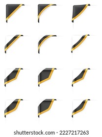 plantilla de etiqueta adhesiva ilustración vectorial en blanco aislada en fondo blanco