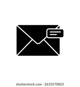Label Strip on Envelope Representing Mailing and Addressing for Business
