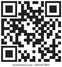 Label style QR Code e Symbol. QRCode isolated on white with numbers