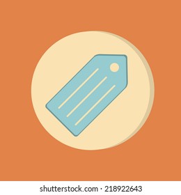 label. Symbol label for clothing or goods.