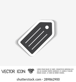 label. Symbol label for clothing or goods.