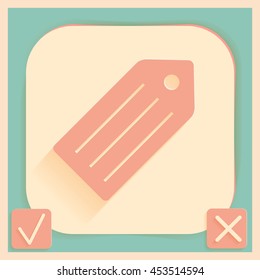 label. Symbol label for clothing or goods.