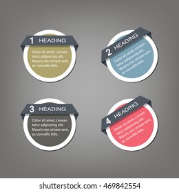 Label tag design for Heading and title