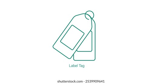 Label Tag Icon for Branding and Sustainable Fashion Identification