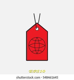 label, tag, icon, vector illustration eps10