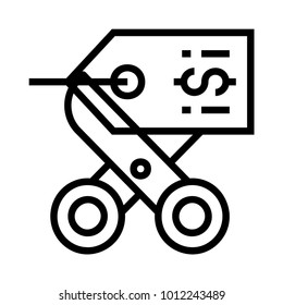 label tag scissor  