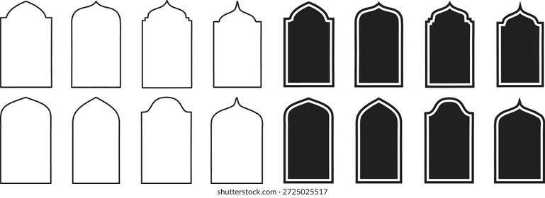 Colección de forma de etiqueta en estilos de contorno y sólidos. Etiquetas colgantes en blanco ideales para diseños de Precios, marca y embalaje. Limpie las Plantillas de Vector para el comercio minorista, la artesanía y el diseño de productos.