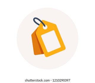 Label tag symbol. Discount sale element. Coupon with label. Special offer tag icon. Shopping coupon symbol. Black friday discount banner or coupon. Vector