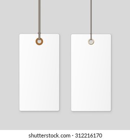 Label Tag White Vector Isolated