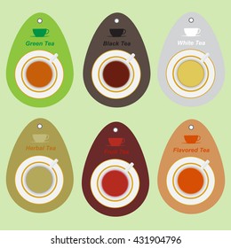 Label for tea bags. 