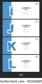 Label template. Ice alphabet font concept.
