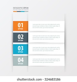 label template  Orange , blue, gray color