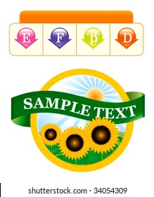 Label template for a product
