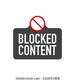 Label with text content blocked inside, vector illustration.