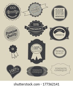 label, typography, calligraphic design elements