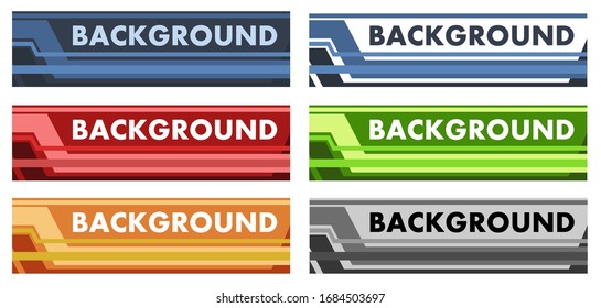 Label vector design. An element of the background of packaging of a technical orientation: components, tools, consumables, medical preparations, tablets, medicines. Set of different colors. Isolated