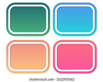 Label vector. free space for text. sale tag vector. post card.