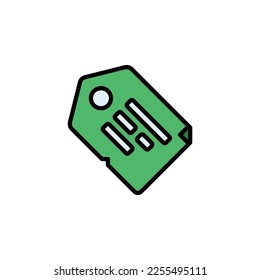 label vector icon filled line style. Perfect for website, application, commerce, presentation, logo and more. simple and modern color outline icon