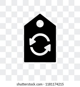 Label vector icon isolated on transparent background, Label logo concept