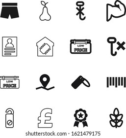 label vector icon set such as: book, short, message, cereal, fruit, pear, certificate, award, smart, ribbon, road, employee, service, cereals, home, directory, arm, icons, certified, bodybuilding