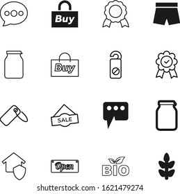 label vector icon set such as: shorts, do, natural, special, wheat, barley, security, seed, insurance, oat, education, fashion, herbal, nobody, leaf, shield, winner, underwear, male, home, rope
