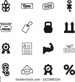 label vector icon set such as: address, percentage, knowledge, wheat, performance, ton, buy, rosette, male, item, space, seed, raffle, service, percent, special, book, red, building, arm, investment