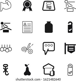 label vector icon set such as: medal, signs, signboard, cutting, post, name, chat, strength, border, employee, business, power, pear, offer, hook, antique, security, use, blank, sticker, signpost