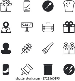 label vector icon set such as: stamping, gelatin, seed, clip, ear, advertising, trip, travel, eating, farm, grain, natural, gold, position, dessert, sticker, authentication, strawberry, silhouette