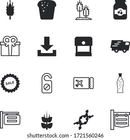 label vector icon set such as: decor, holiday, advertising, spiral, laboratory, airline, one, small, drink, genetic, metro, credit, message, bottle, cooking, biology, rest, clean, verification