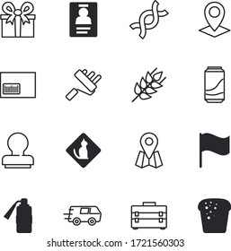 label vector icon set such as: drink, helix, transport, gold, scanner, transportation, quality, breakfast, brown, empty, shadow, logistics, flour, information, game, beverage, medical, plant