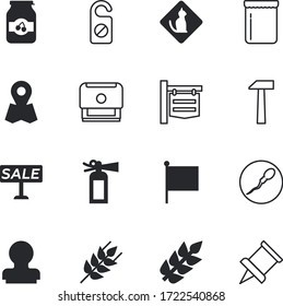 label vector icon set such as: fertilization, plank, promotion, sticker, silence, offer, service, discount, city, San Francisco, text, veterinary, advertising, emergency, wood, empty, colorl, notice