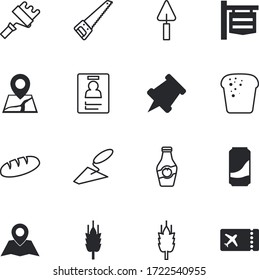 label vector icon set such as: show, thumbtack, danger, event, texture, soda, bulletin, innovation, push, ketchup, foam, barbecue, signpost, emergency, tool, concert, burn, party, cold, precaution
