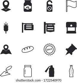 label vector icon set such as: silence, pictogram, protection, eating, berry, twine, warning, hanging, lemonade, special, fruit, do, stamping, cold, kitchenware, sticker, cool, extinguishing, vacancy