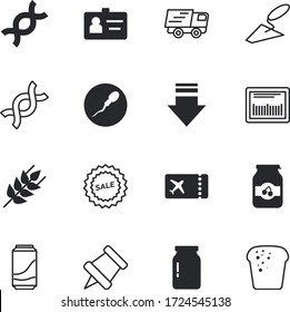 label vector icon set such as: bottle, plant, small, name, entry, employee, procreation, truck, sweet, soft, shopping, pickles, vacancy, party, ticket, cinema, lemonade, show, frame, cell, woman