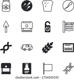 label vector icon set such as: cafe, van, farm, ear, cereal, photo, street, space, bar, system, worker, gold, text, pass, commerce, commercial, handle, abstract, strawberry, logistics, lanyard, hang