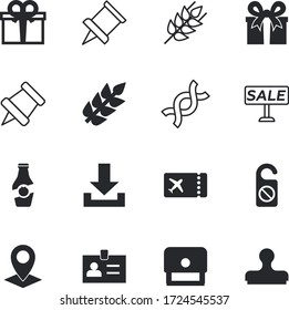 label vector icon set such as: tickets, clinic, busy, identity, frame, home, interface, collection, paste, molecular, genetic, service, location, strand, confetti, ticket, price, helix, hotel, person