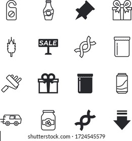 label vector icon set such as: interface, spica, extinguish, warning, van, plastic, drinks, security, tomatoes, courier, farm, emergency, tomato, do, clean, special, premium, pushpin, hotel, fire